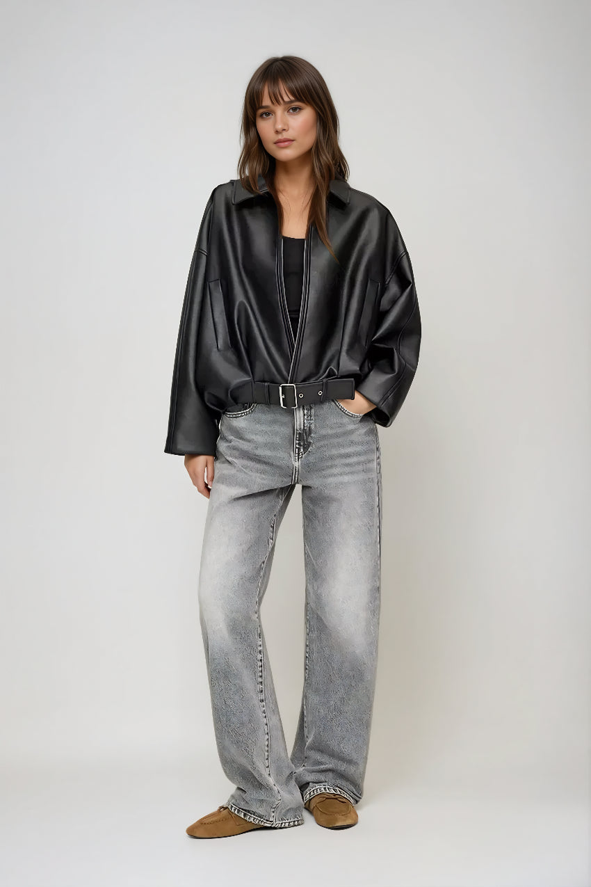 Celinia – Retro bunda z eko kože s nadčasovým šarmom