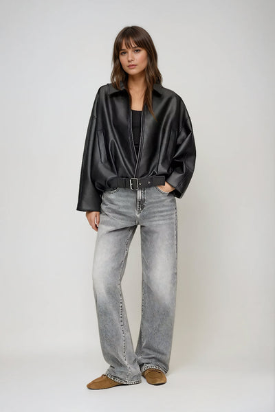 Celinia – Retro bunda z eko kože s nadčasovým šarmom