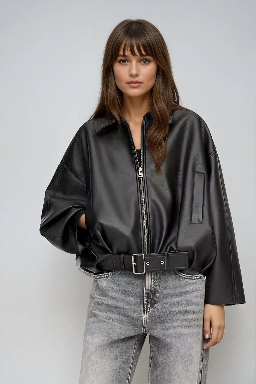 Celinia – Retro bunda z eko kože s nadčasovým šarmom