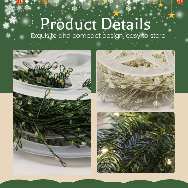 🎄 Predvianočná akcia – zľava 50 % 🎁 Svetelná reťaz z medeného drôtu s efektom ohňostroja