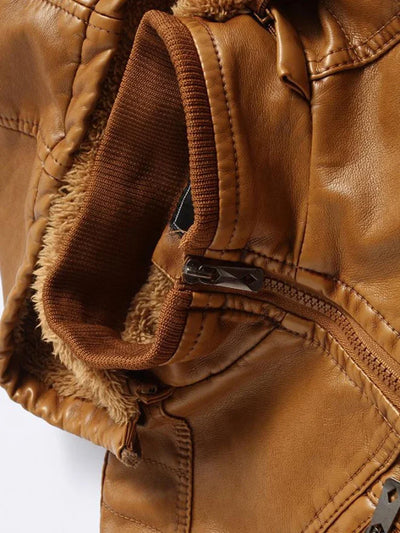 Luxusná kožená bunda