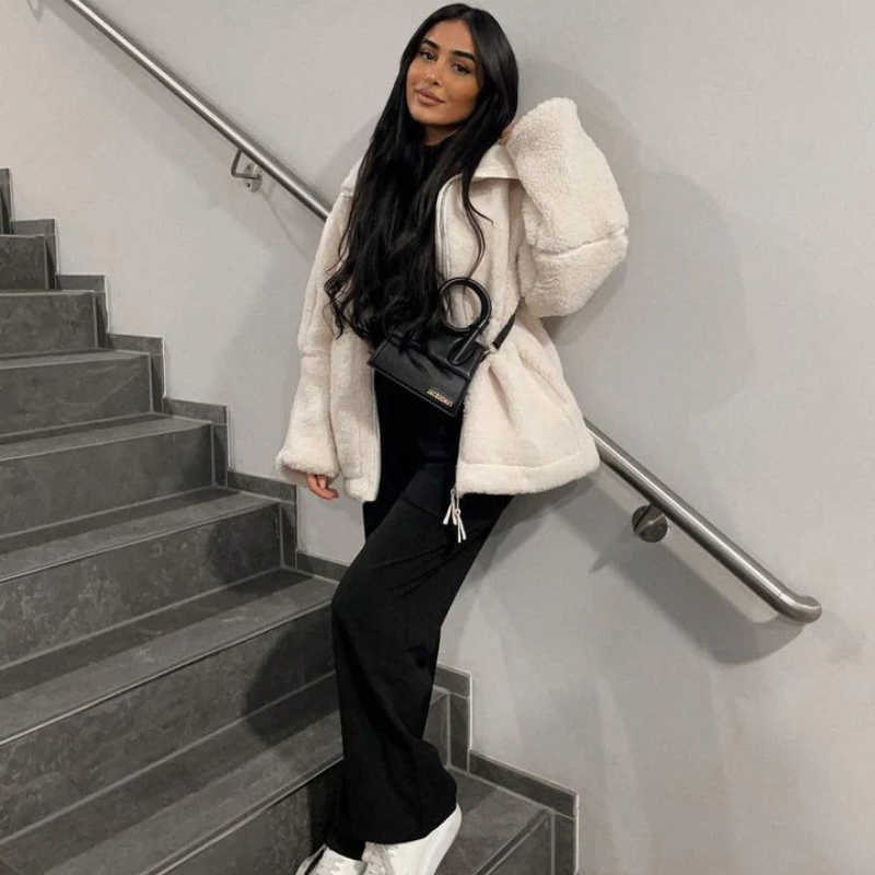 Ljubica – Teddy kabát pre teplo a štýl