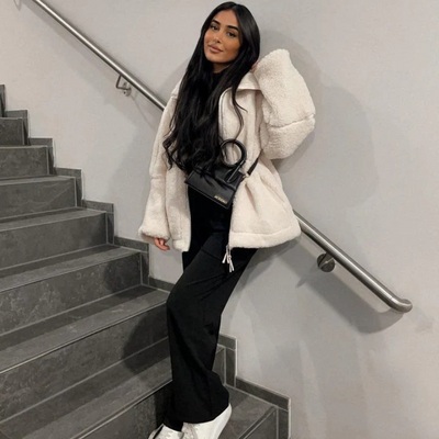 Ljubica – Teddy kabát pre teplo a štýl