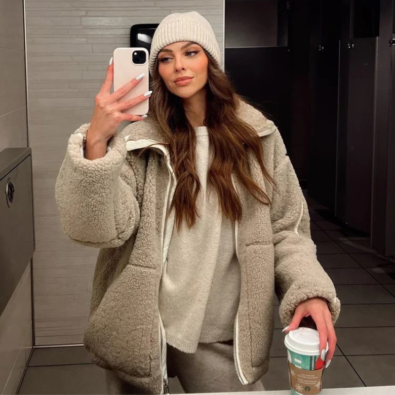 Ljubica – Teddy kabát pre teplo a štýl