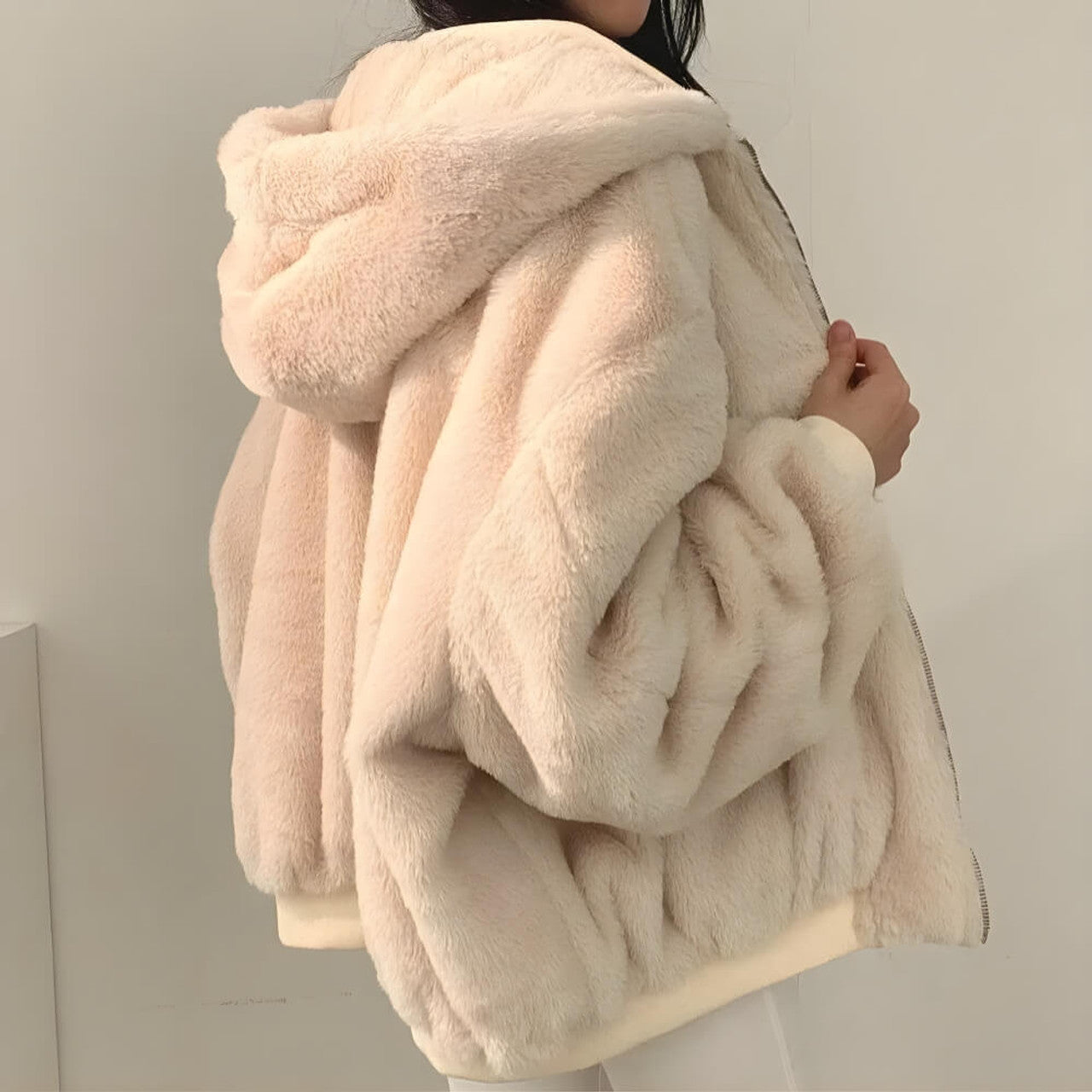 Maelis – Obojstranná teddy bunda s kapucňou