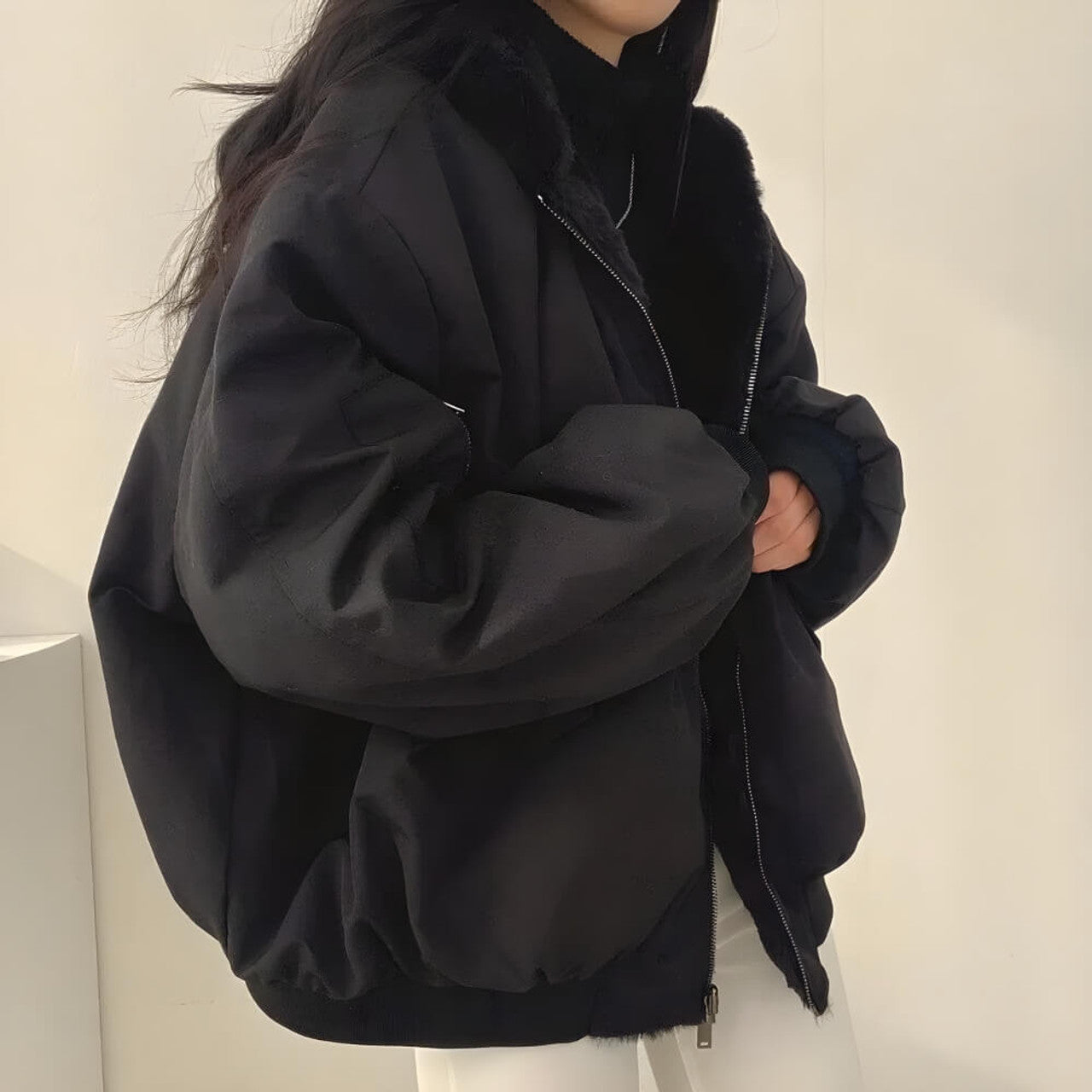 Maelis – Obojstranná teddy bunda s kapucňou